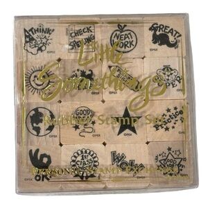 Little Somethings Rubber Stamp Set Teacher Reward Stamps